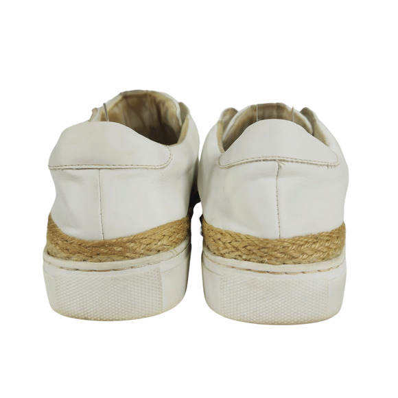 Steve‎ Madden Womens Espadrille Sneakers sz 7 Dasher White Beige Slip On Low Top - Picture 7 of 12